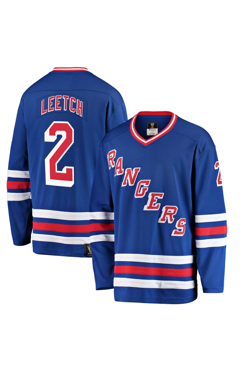 FANATICS Men's Fanatics Branded Brian Leetch Blue New York Rangers Premier Breakaway Retired Player Jersey, Main, color, 