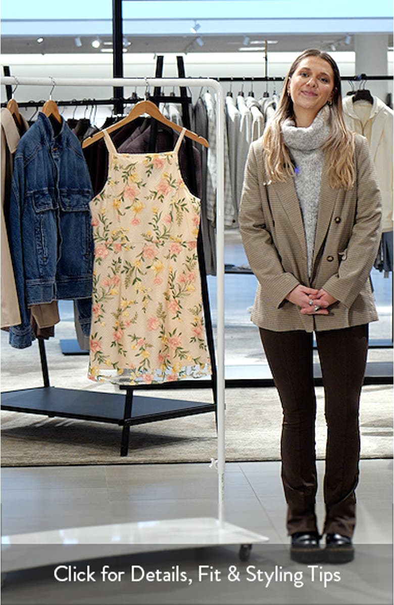 Floral Embroidered Minidress, sales video thumbnail