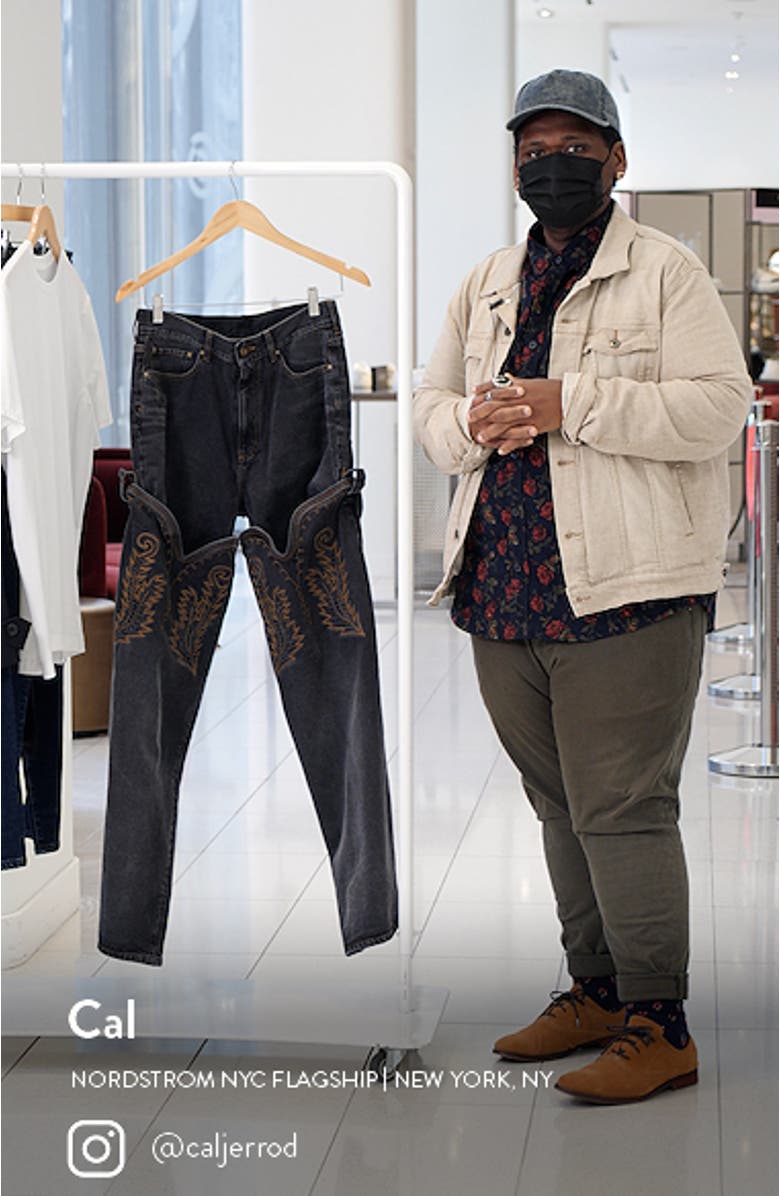 Cowboy Cuff Convertible Straight Leg Jeans, sales video thumbnail