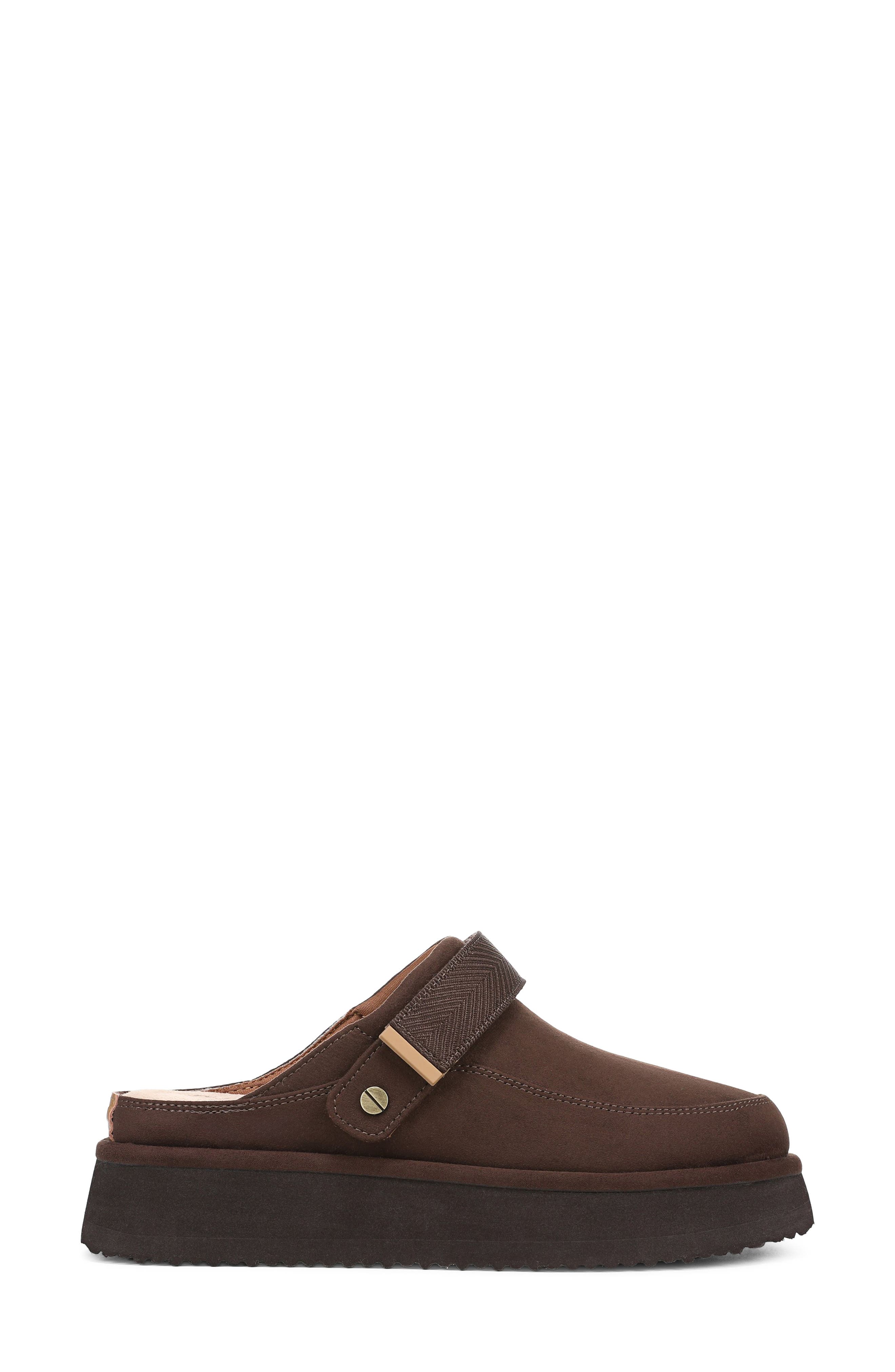 Chill Out Mule, Alternate, color, DARK UMBER MICROSUEDE
