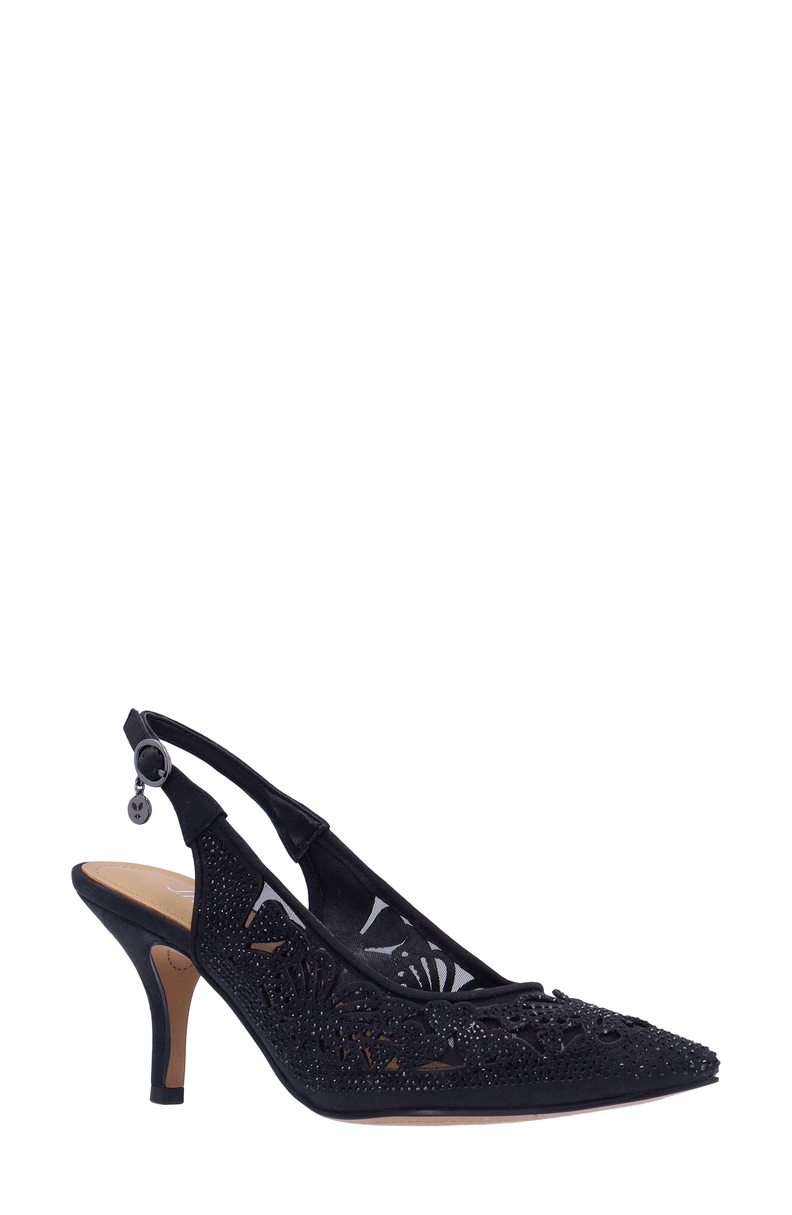 J. Reneé Vanani Slingback Pointed Toe Pump, Main, color, Black