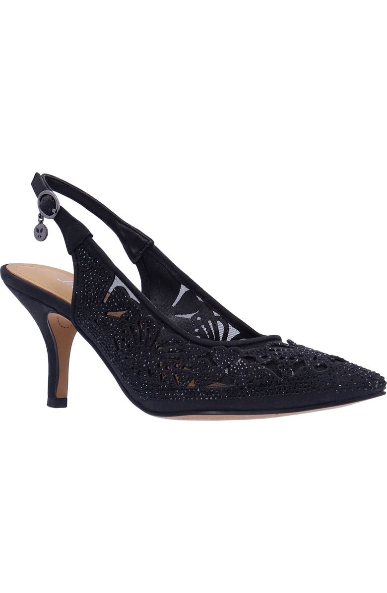 J. Reneé Vanani Slingback Pointed Toe Pump, Main, color, Black