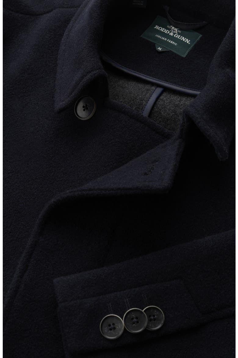 Murchison Wool Blend Overcoat, Alternate, color, MIDNIGHT