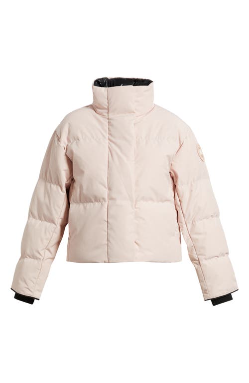 Canada Goose Grandview Black Label Cropped Puffer Jacket In Pink