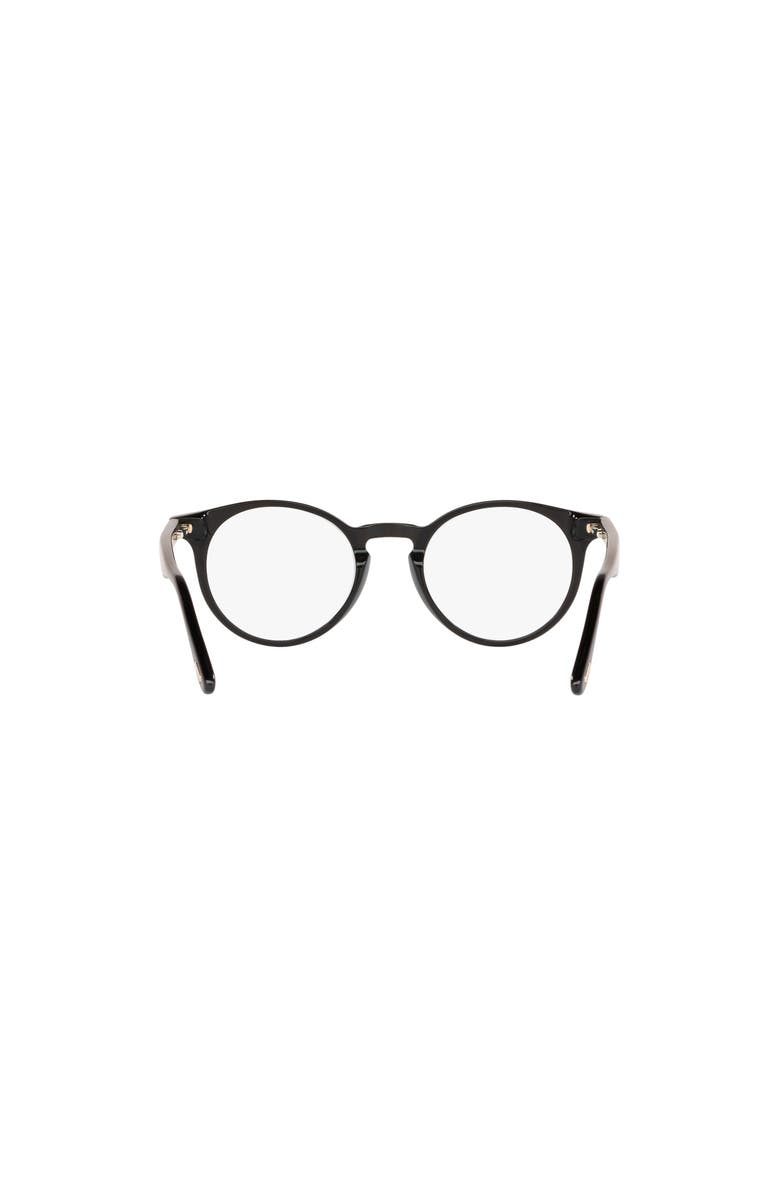 TOM FORD 48mm Round optical glasses, Alternate, color, Black