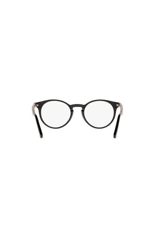 Tom Ford 48mm Round Optical Glasses In Black