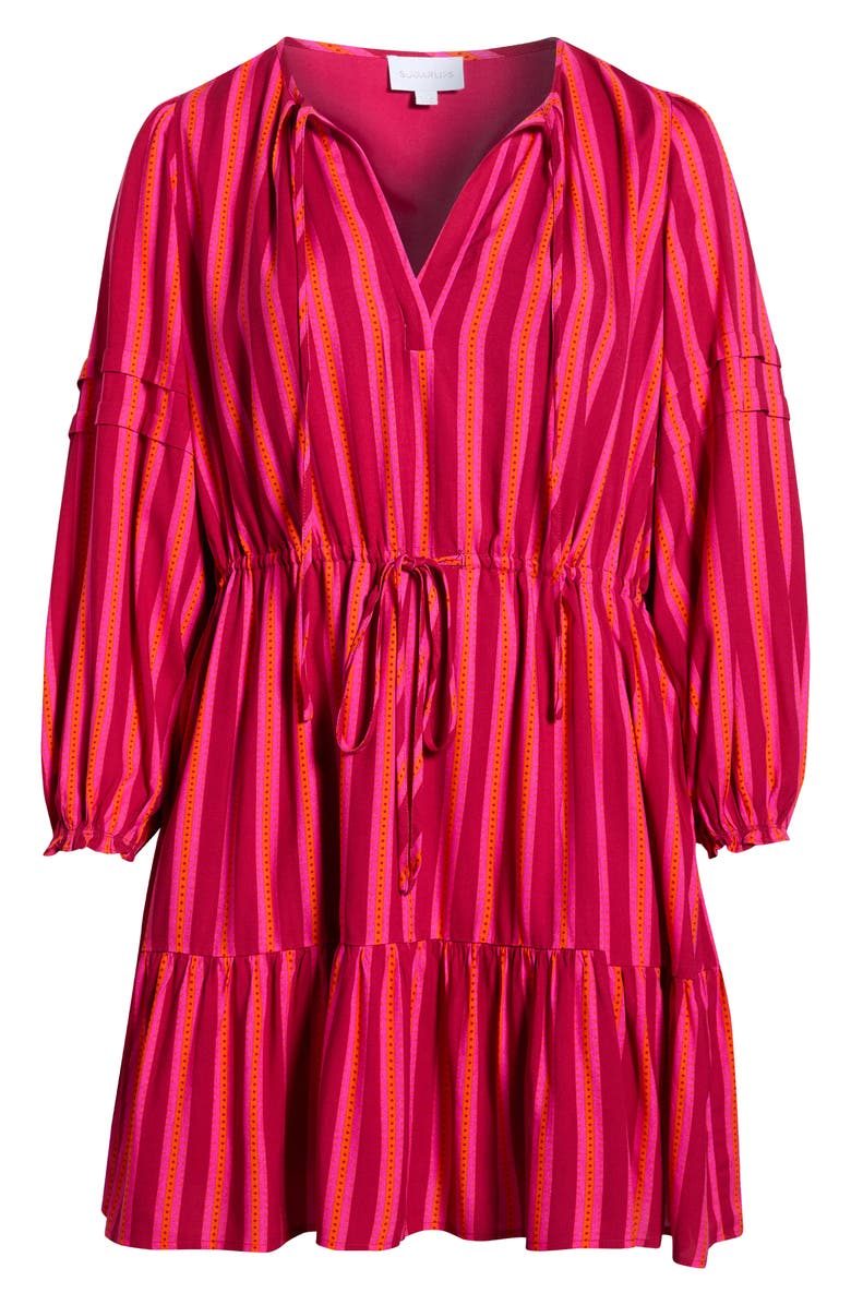 SUGARLIPS Clarisa Stripes Lomie Long Sleeve Dress, Main, color,