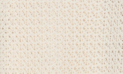 LUCKY BRAND LUCKY BRAND TIE KEYHOLE OPEN STITCH SWEATER