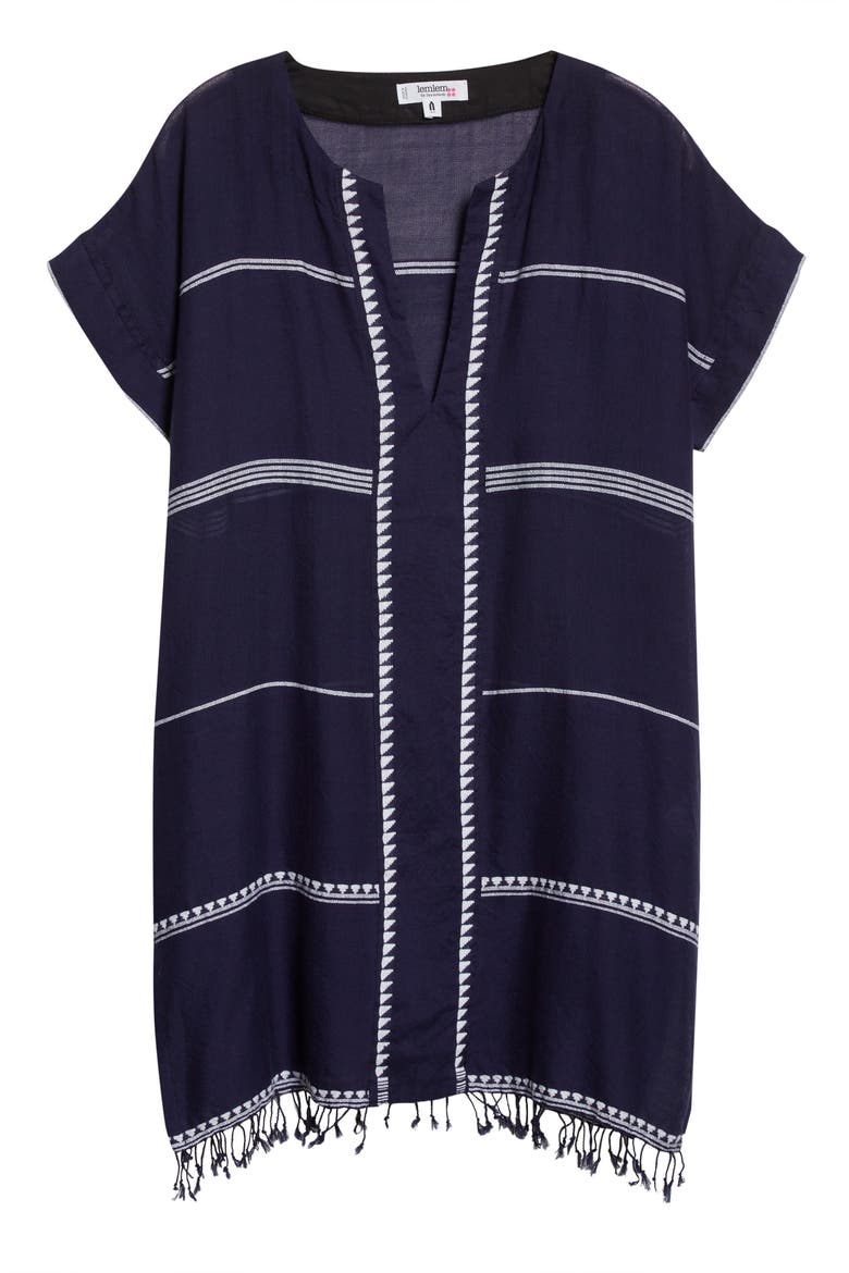 Nunu Cover-Up Tunic Dress, Alternate, color, NAVY