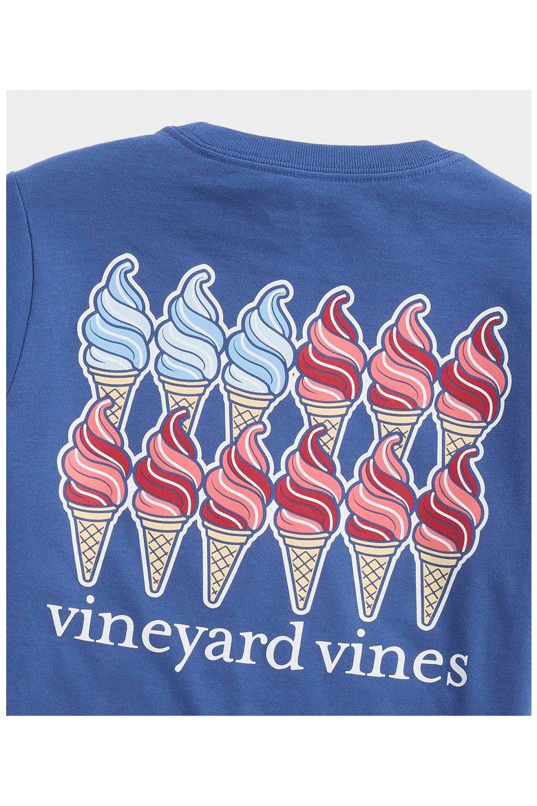 Kids' Ice Cream Cone Cotton Graphic T-Shirt, Alternate, color, MOONSHINE