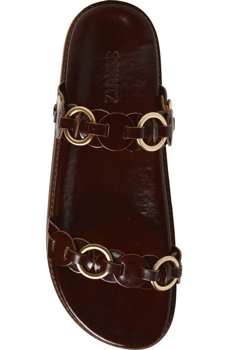 Schutz Selina Sporty Sandal, Alternate, color, Root Brown