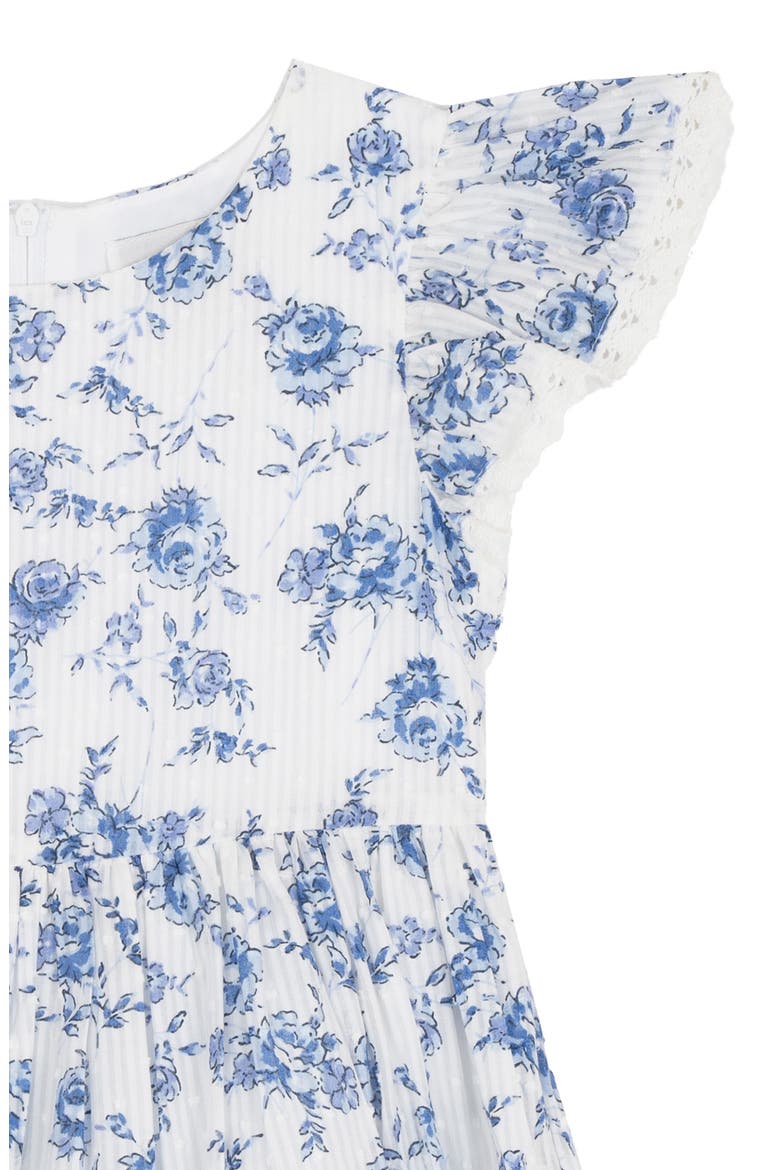 Kids' Floral Print Dress & Crossbody Bag Set, Alternate, color, BLUE