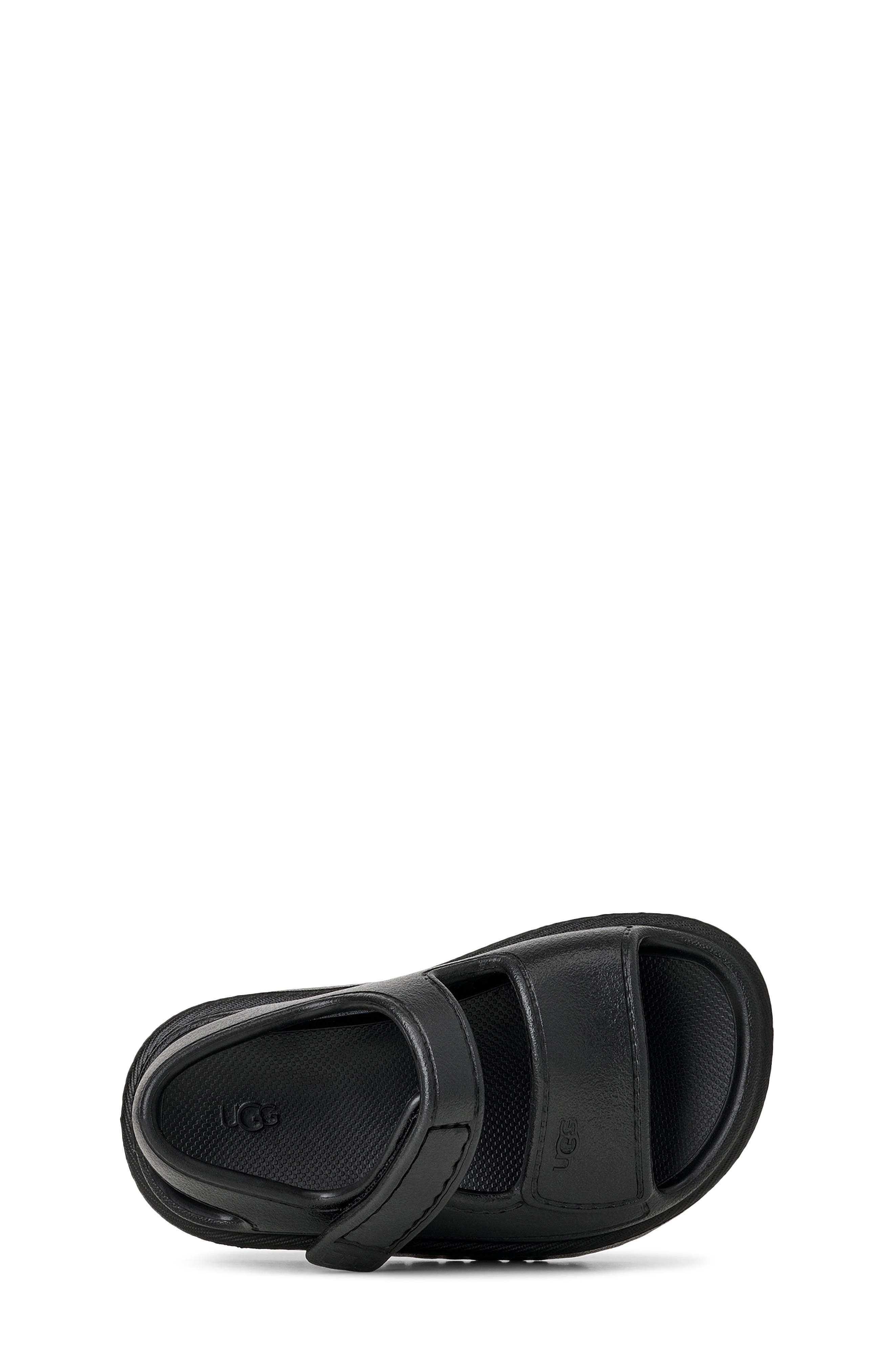 UGG<sup>®</sup> Kids' GoldenGlow Water Friendly Sandal, Alternate, color, Black