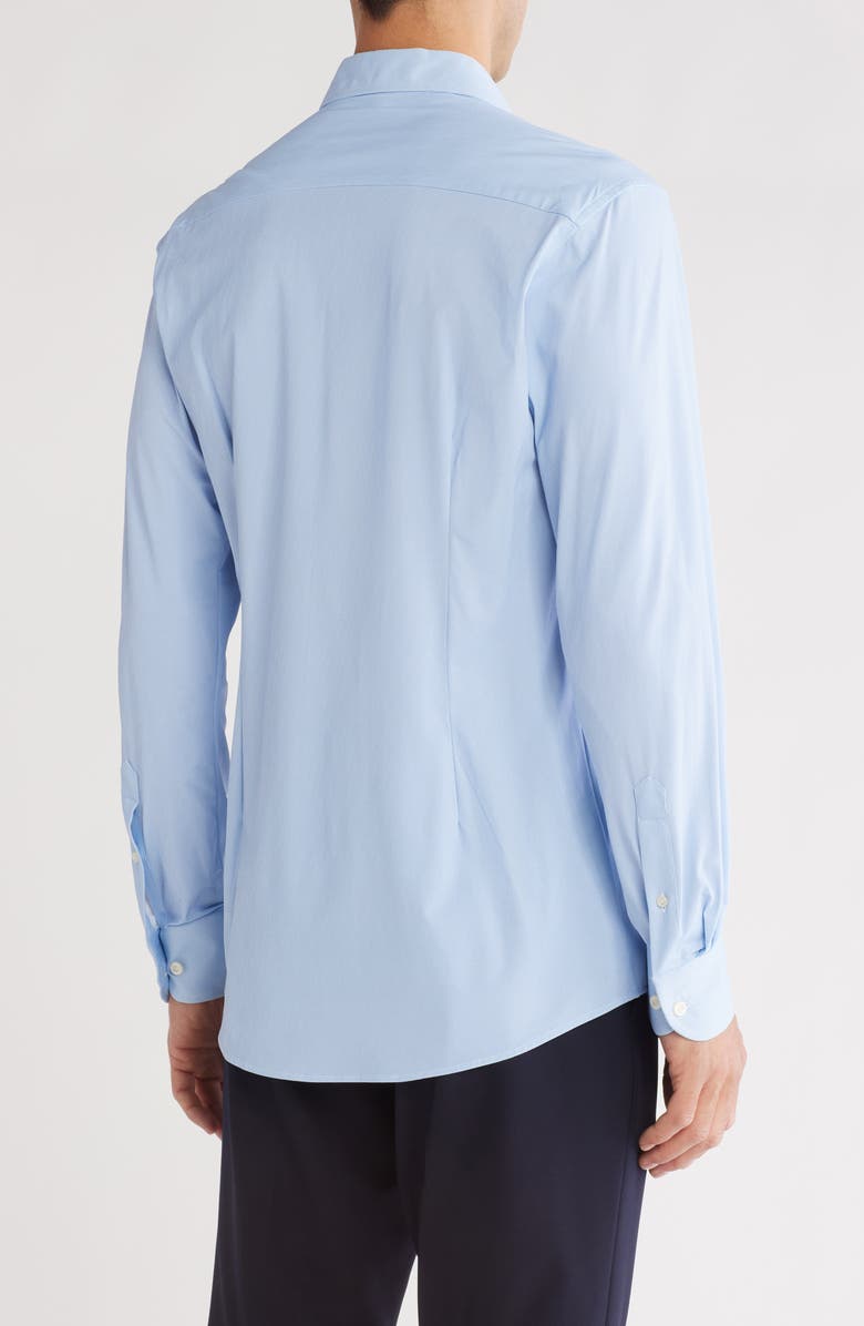 Eton Contemporary Fit Herringbone Stretch Dress Shirt, Alternate, color, 