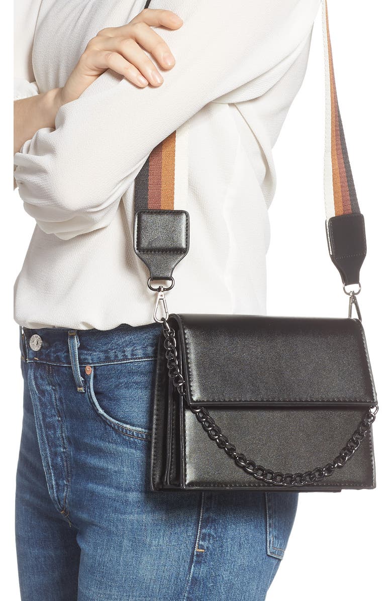 Knotty Two-Tone Chain Handle Crossbody Bag, Alternate, color,