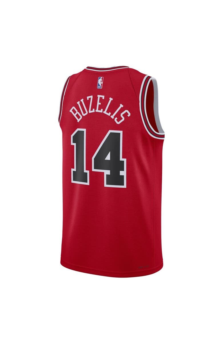 Nike Unisex Nike Matas Buzelis Red Chicago Bulls Swingman Player Jersey - Icon Edition, Alternate, color, Red