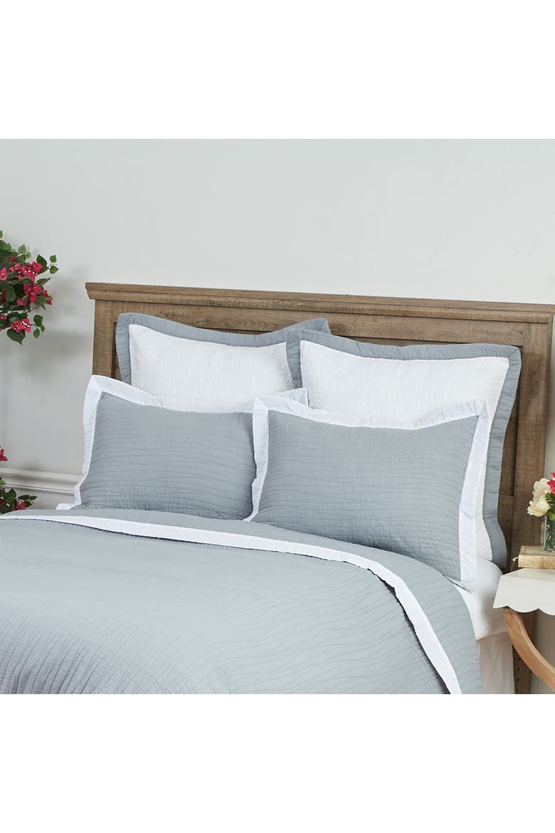 Kinsley Slate Coverlet Quilt Set, Alternate, color, Gray