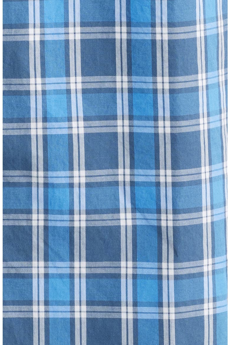 Friday Plaid Cotton Poplin Button-Down Shirt, Alternate, color, REGATTA OUTLINE CHECK