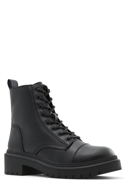 ALDO Goer Cap Toe Combat Boot in Black at Nordstrom, Size 8
