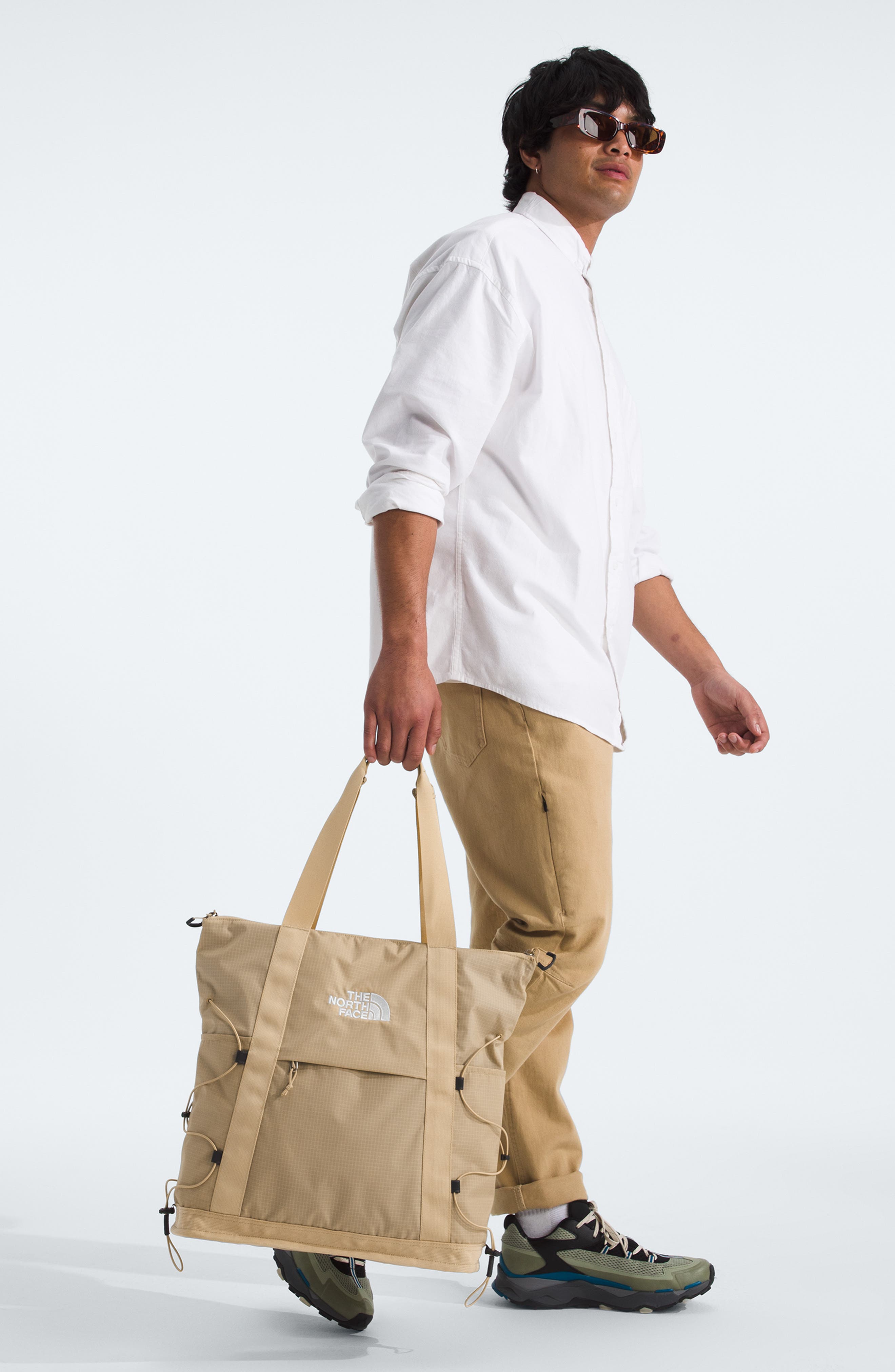 The North Face Borealis Tote, Alternate, color, Khaki Stone