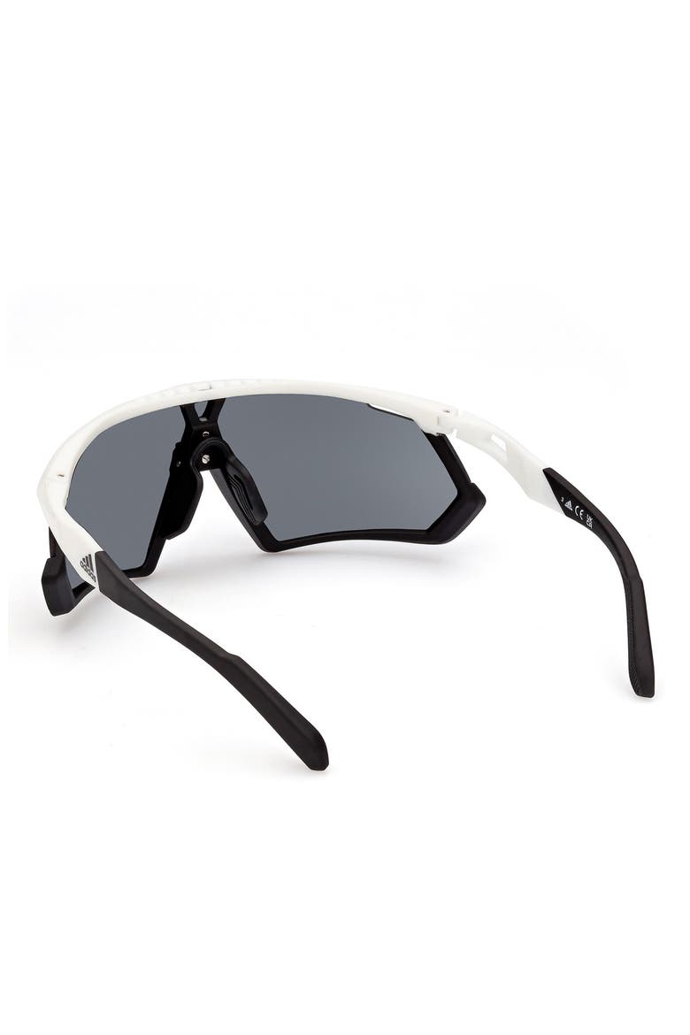 Shield Sunglasses, Alternate, color, WHITE/ OTHER / SMOKE
