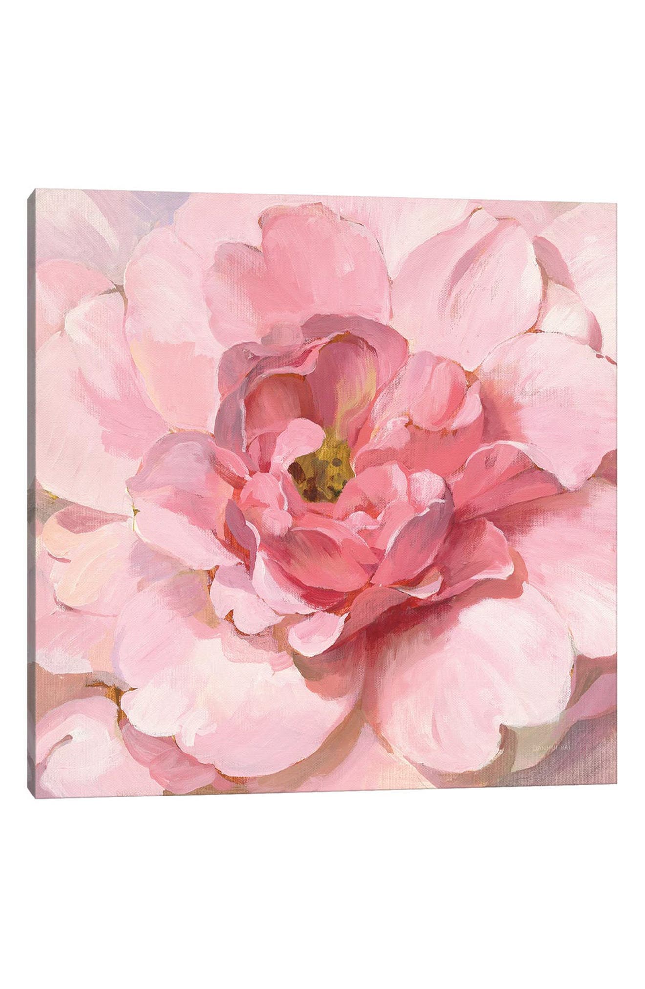 iCanvas Blushing Peony by Danhui Nai Canvas Wall Art