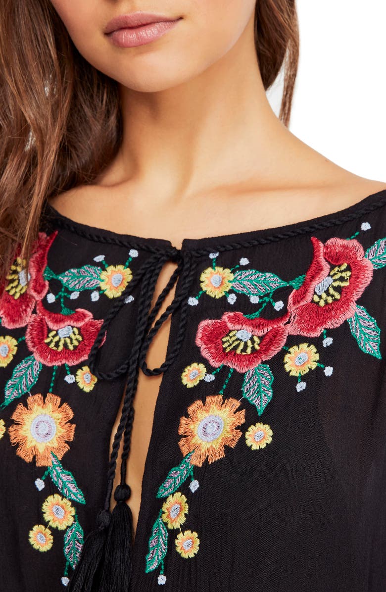 Free People Spell On You Embroidered Minidress, Alternate, color, 