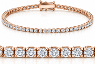 Bliss Diamond 4 Ct Diamond Tennis Bracelet 14k White, Yellow, Or Gold Lab Grown 7"