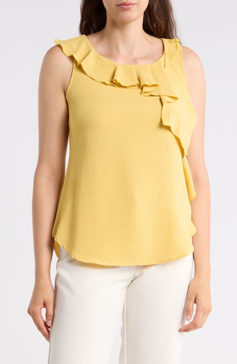 Ruffle Sleeveless Top