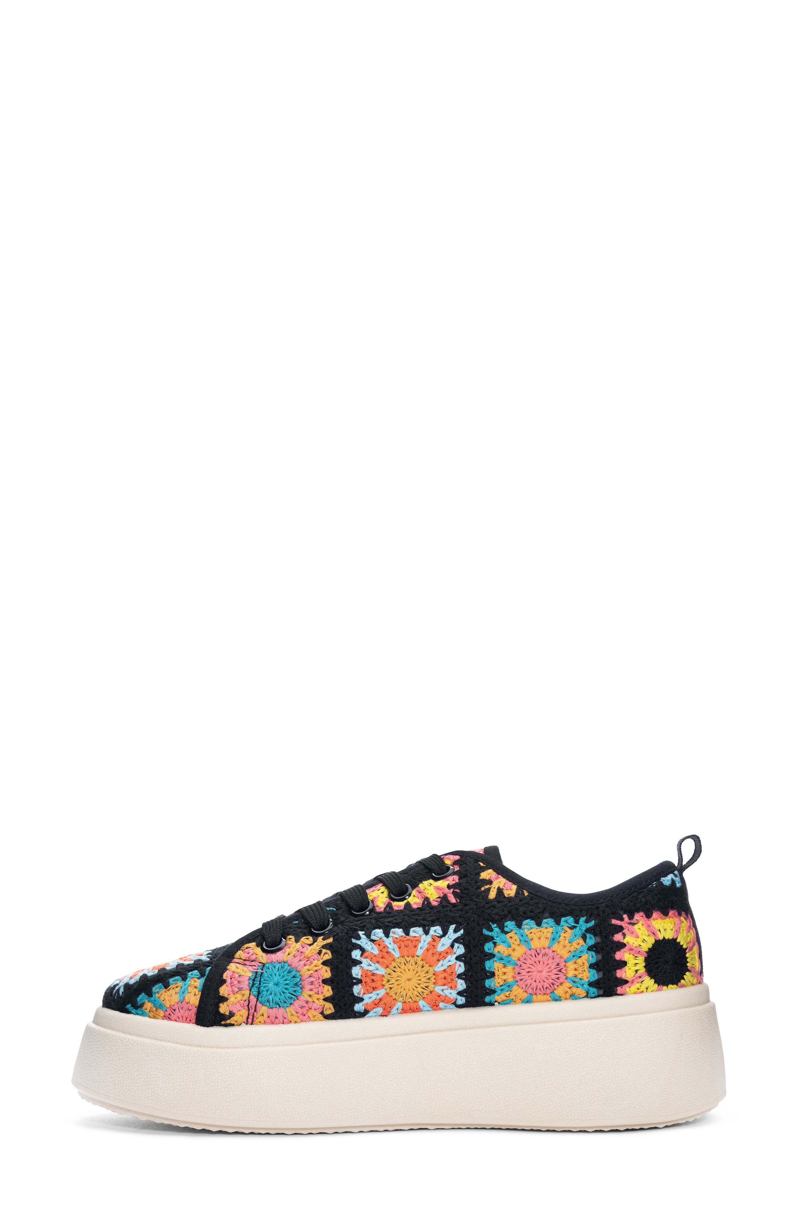 Dirty Laundry Rambling Crochet Platform Sneaker, Alternate, color, 