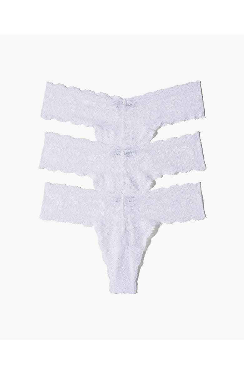 Cosabella Nsn Cutie Low Rise Thong 3 Pack, Alternate, color, Wht/Wht/Wht