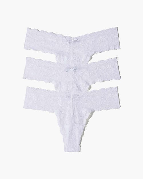 Cosabella Nsn Cutie Low Rise Thong 3 Pack In White