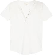 Lucky Brand Cutwork Henley Top