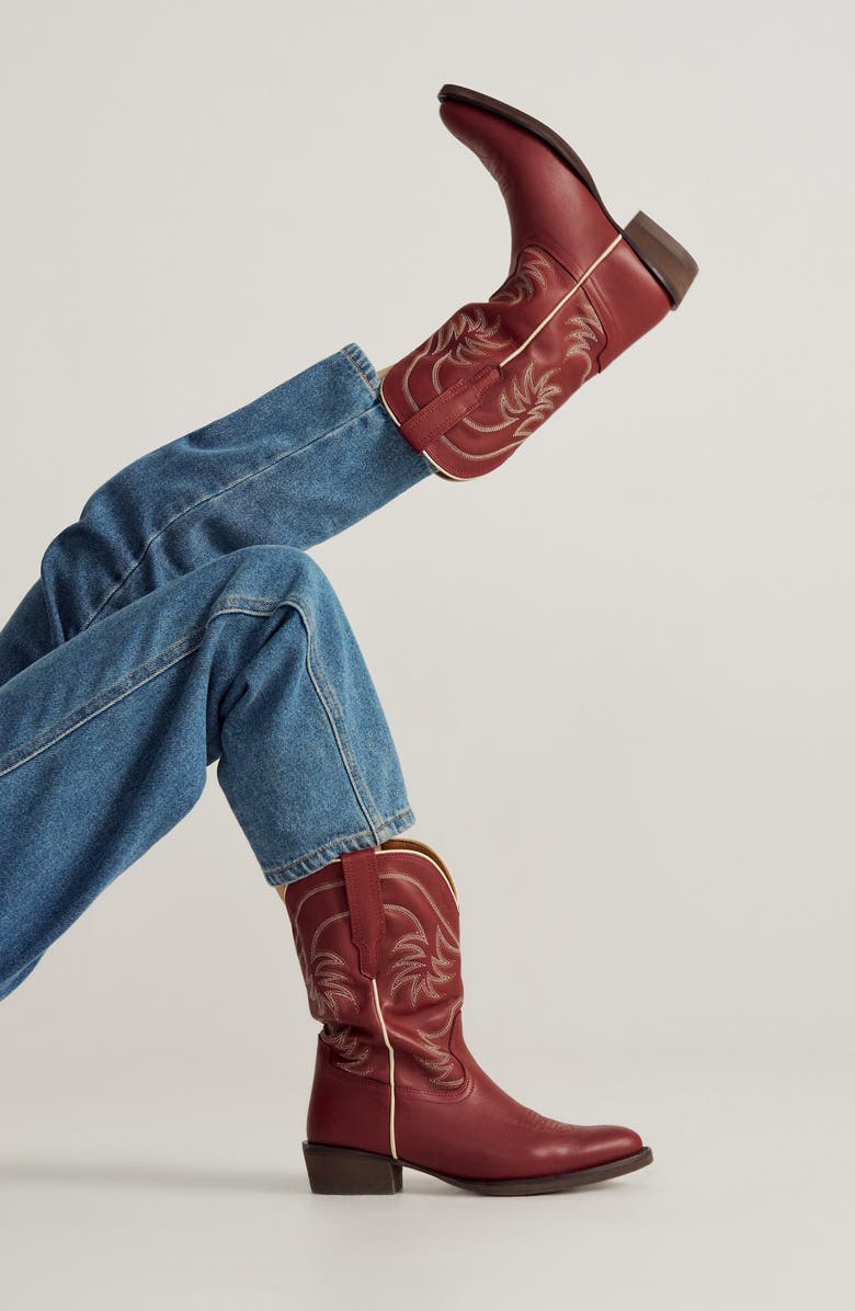 Tecovas Kids' The Annie Western Boot, Alternate, color, Scarlet