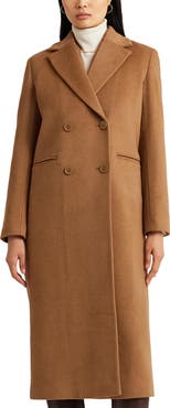 Lauren Ralph Lauren Wool Blend Double Breasted Coat