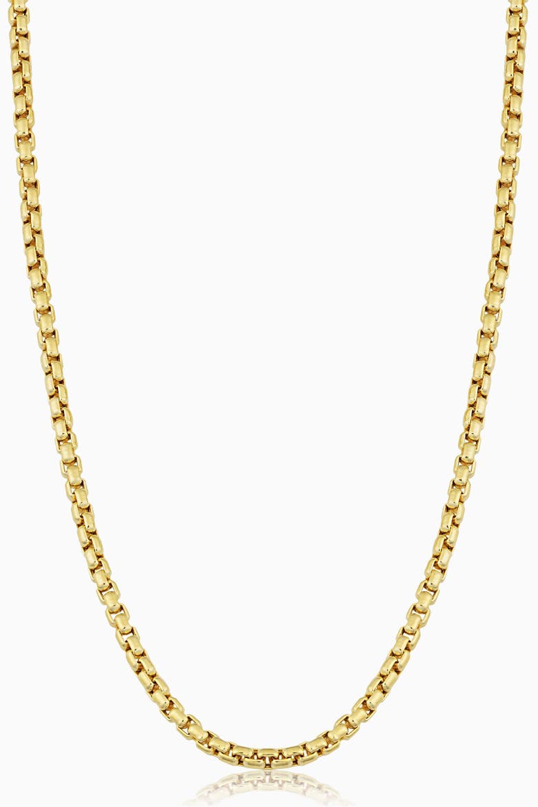 14K Gold Round Bodega Chain Necklace, Main, color, Yellow Gold