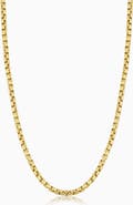 Oradina 14K Gold Round Bodega Chain Necklace