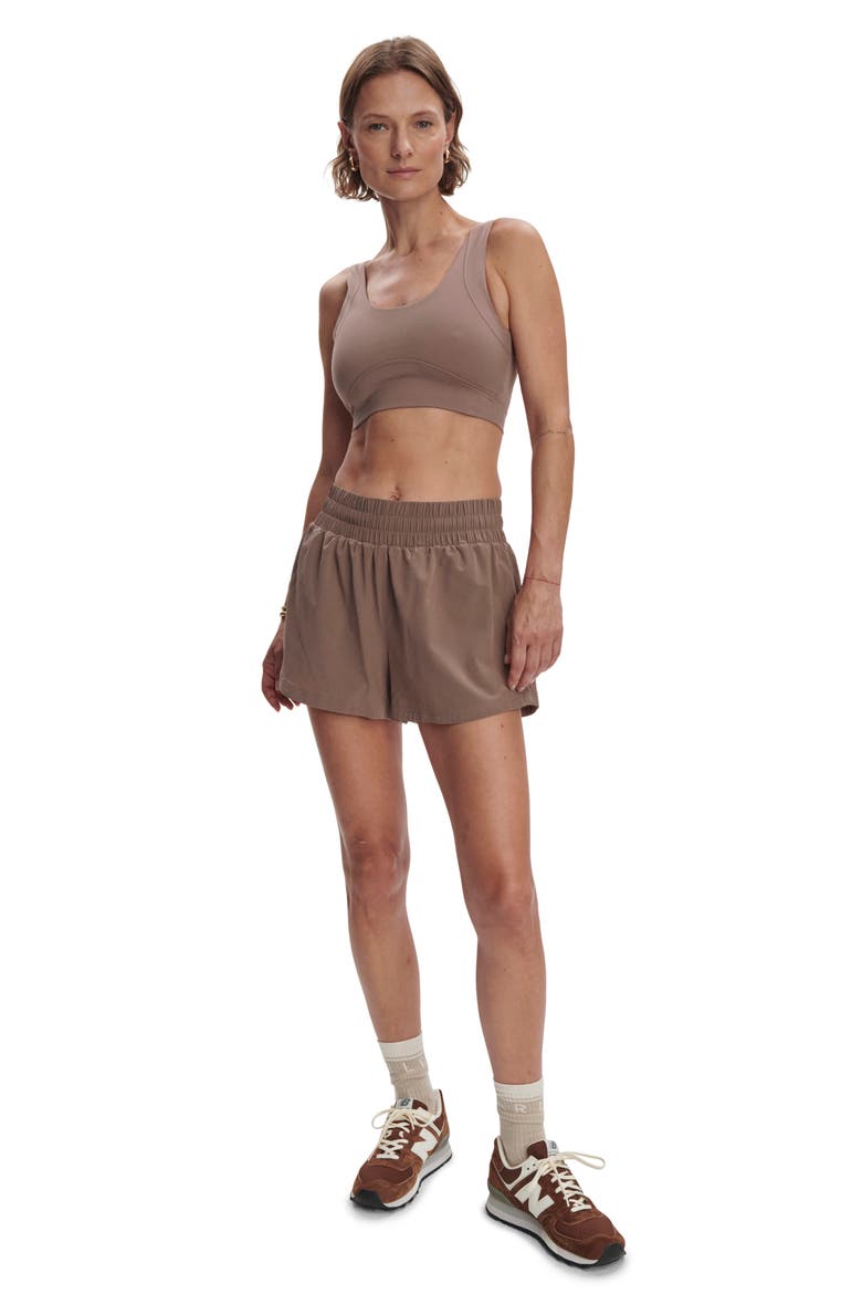 Kallin Running Shorts, Alternate, color, DEEP TAUPE