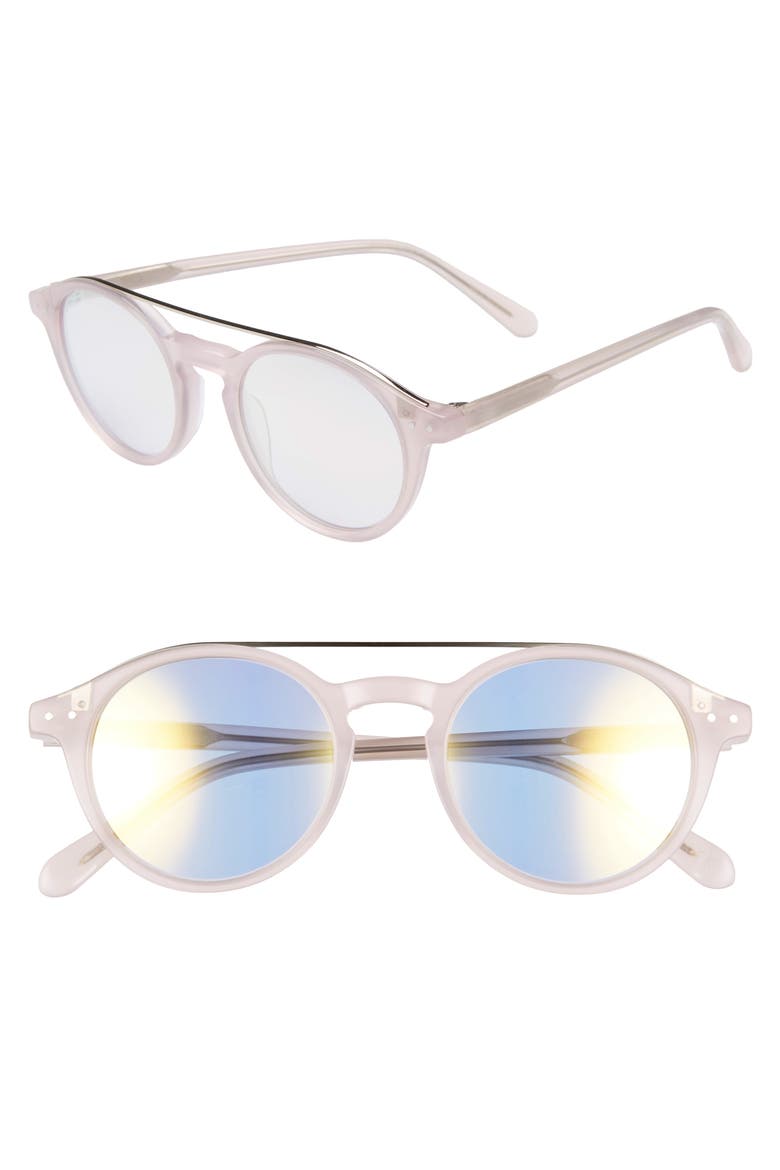 Omaha Top-Bar 50mm Sunglasses, Main, color, MUTED BLUSH MULTI