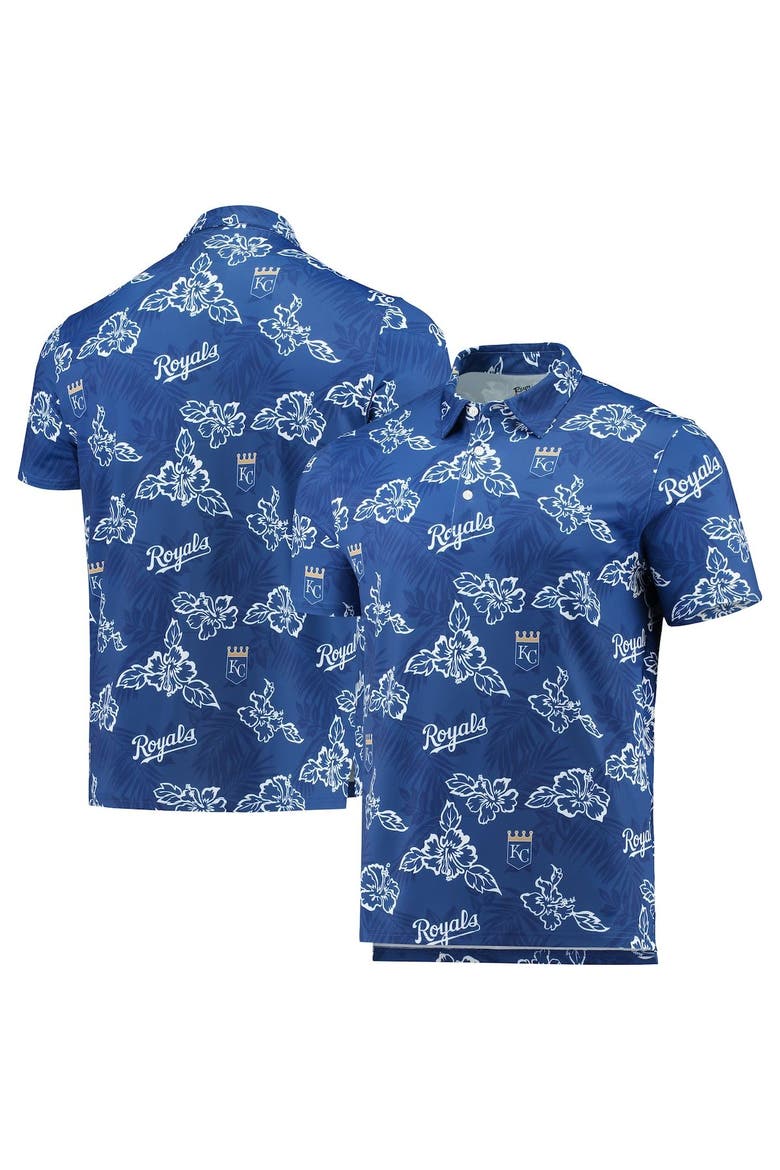 Men's Reyn Spooner Navy Kansas City Royals Performance Polo, Main, color, Navy