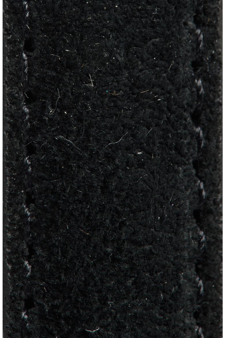 Skinny Suede Belt, Alternate, color, BLACK