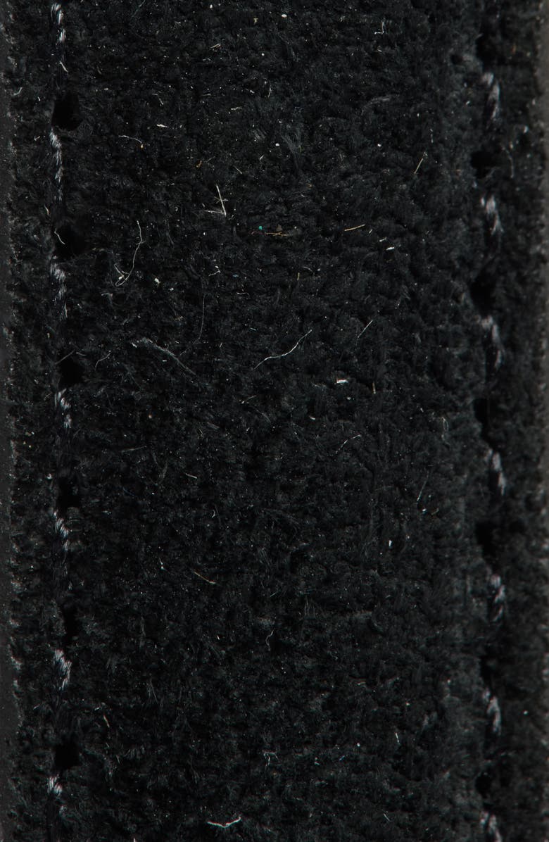 TOTEME Skinny Suede Belt, Alternate, color, Black