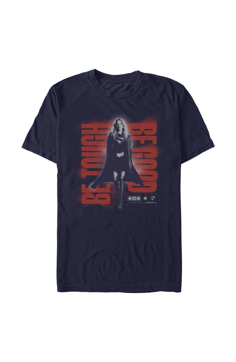 Supergirl Men's Supergirl Kara Be Tough Graphic T-Shirt, Main, color, Navy Blue