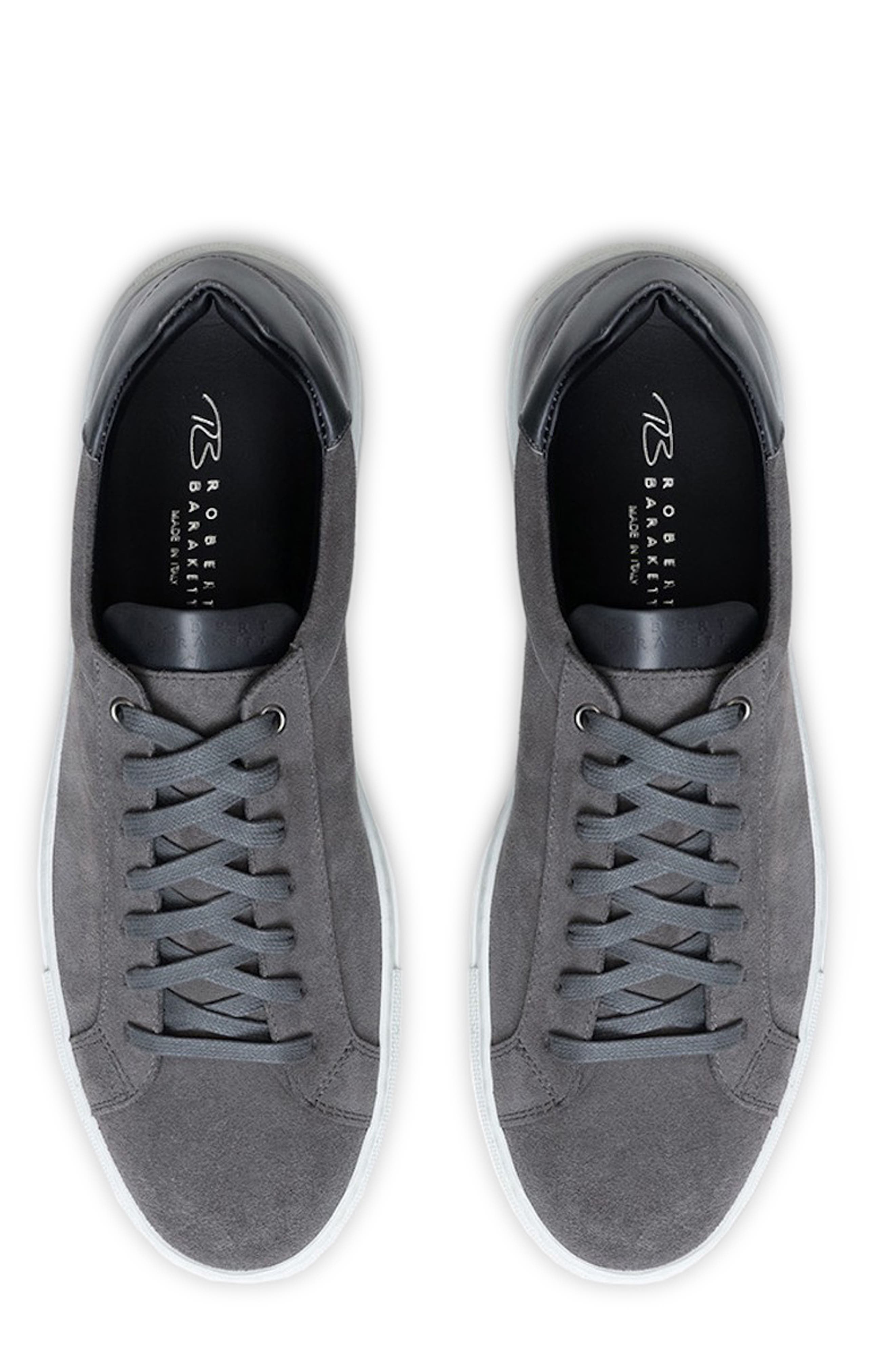 Robert Barakett Huberto Suede Low Top Sneaker, Alternate, color, Grey
