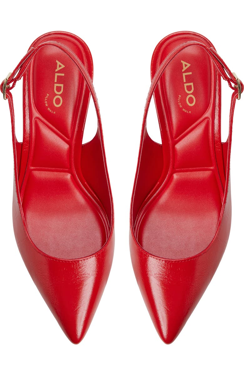 ALDO Lala Slingback Pointed Toe Pump, Alternate, color, Red