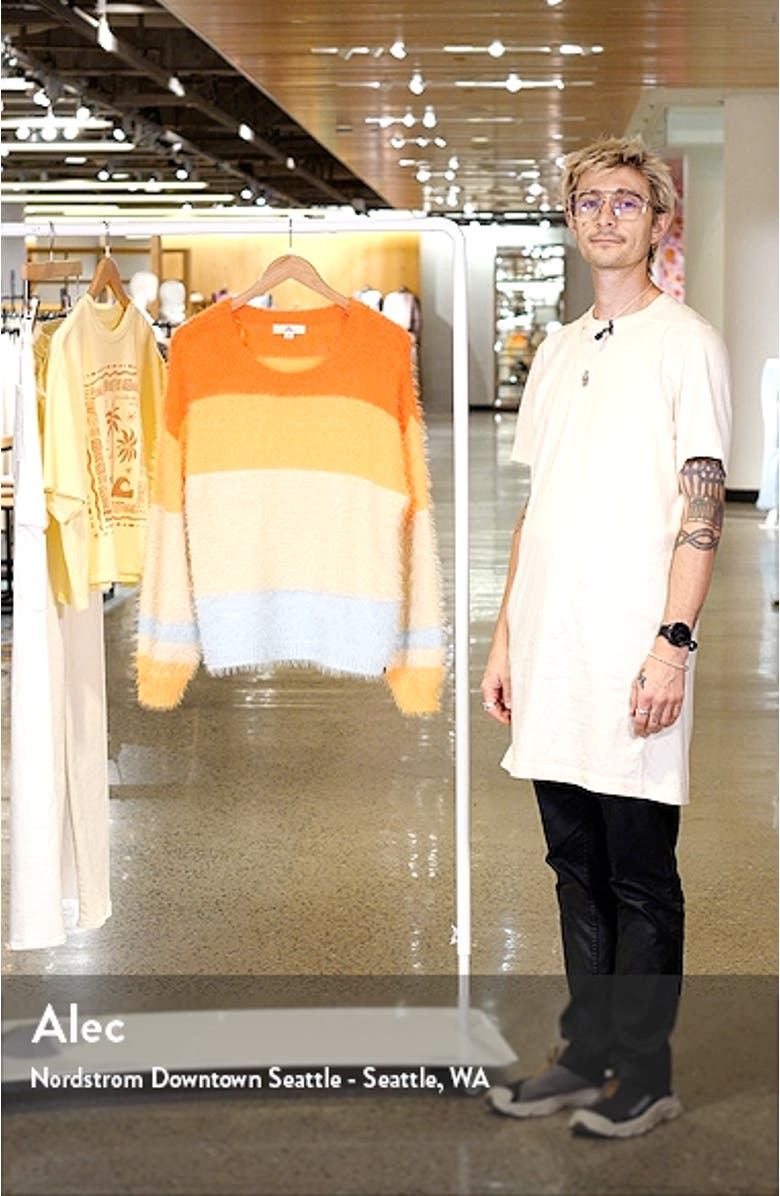 Sunrise Sessions Stripe Crewneck Sweater, sales video thumbnail