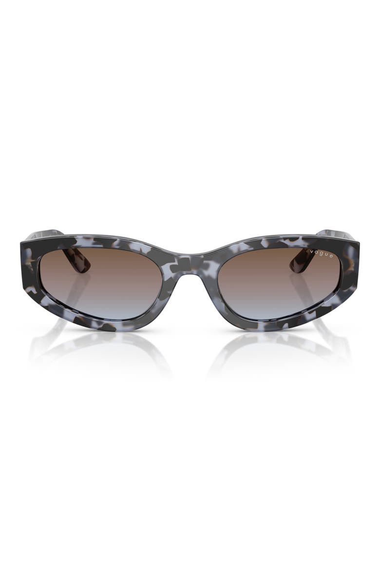 54mm Cat Eye Sunglasses, Main, color, BLUE TORT