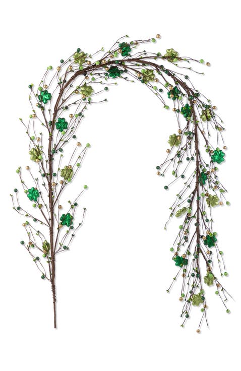 72"L St. Patrick
s Shamrock Garland