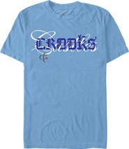 Crooks & Castles Men's Crooks & Castles Overlay Gothic Logo Graphic T-Shirt