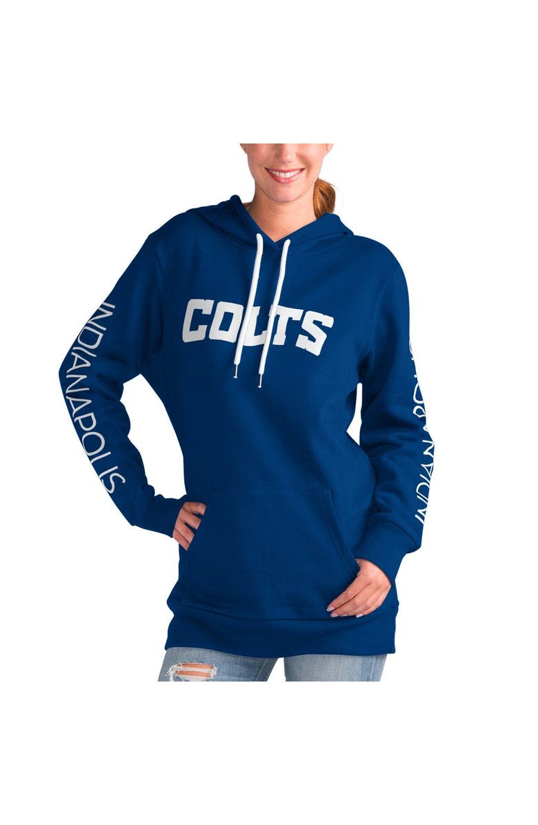 G-III 4HER BY CARL BANKS Women's G-III 4Her by Carl Banks Royal Indianapolis Colts Extra Inning Pullover Hoodie, Main, color, Royal
